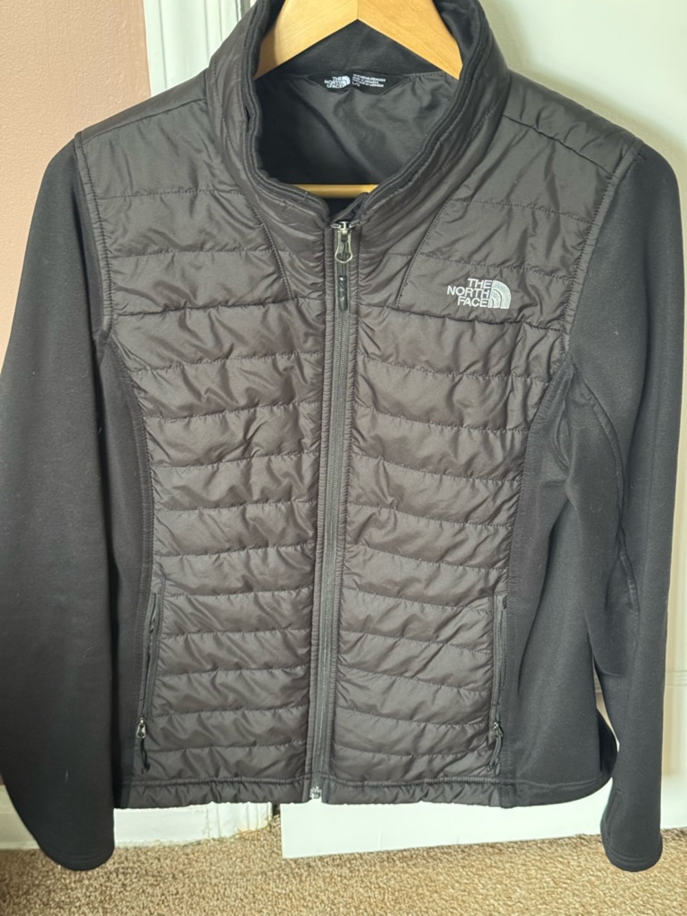 The North Face Jacket Women’s Black Puffer Mashup Full Zip Jacket